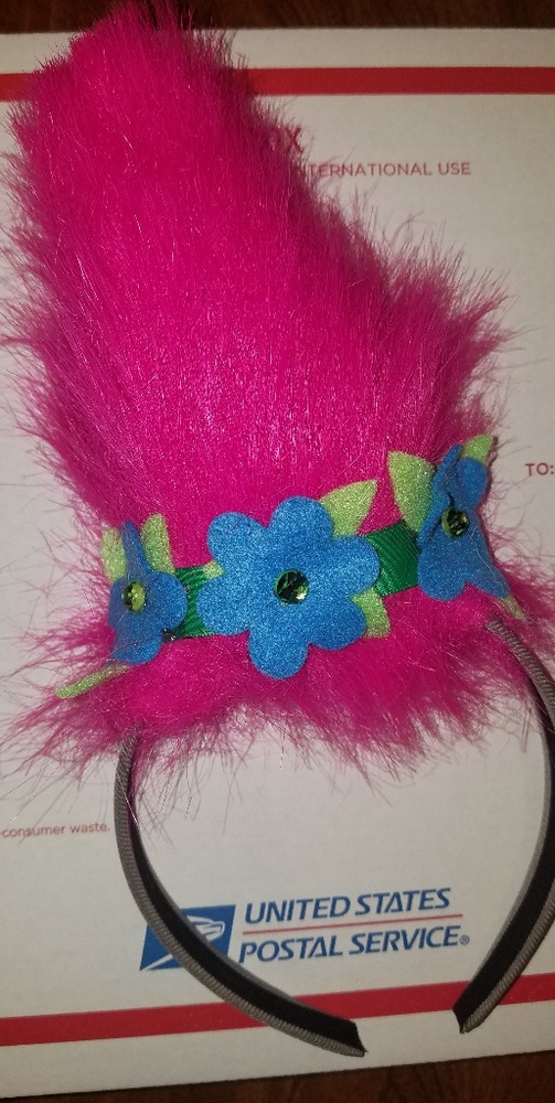 Girls trolls Poppy headband
